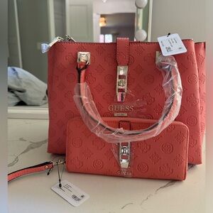 Guess handbag and wallet